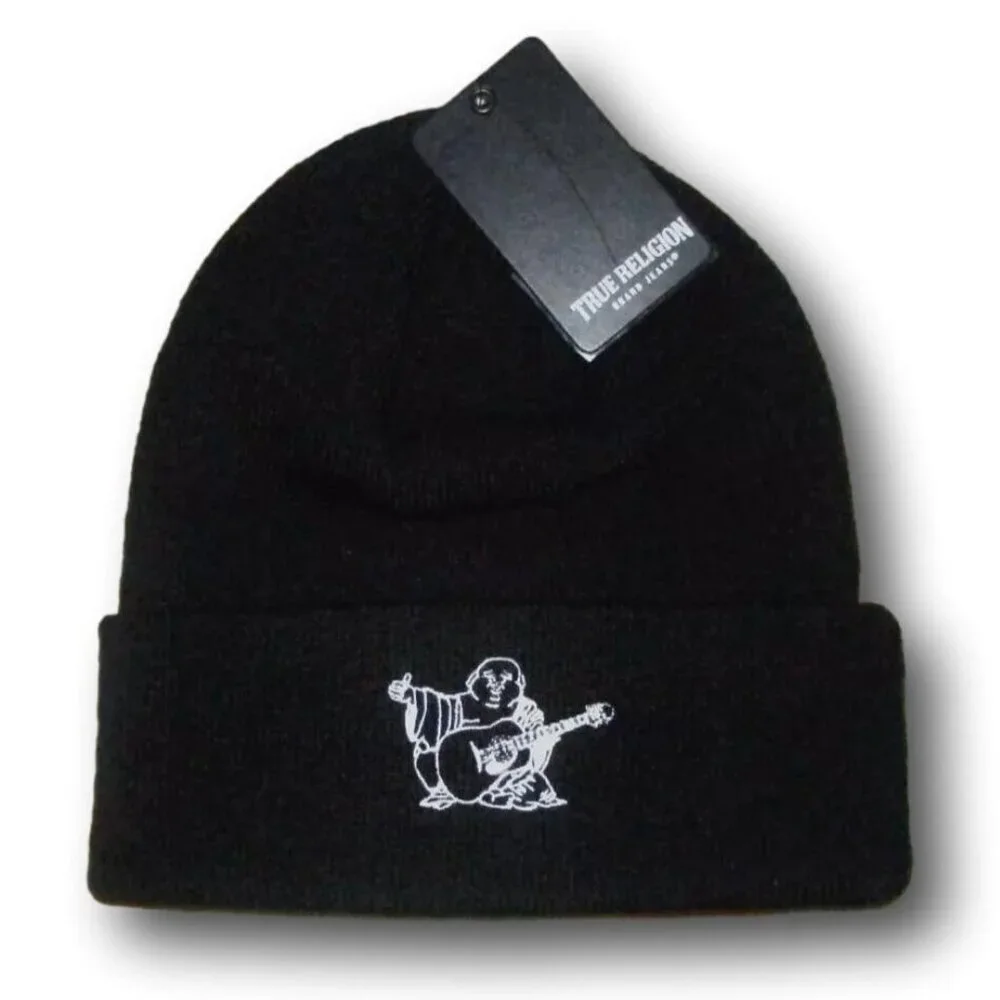 MEN'S TRUE RELIGION BEANIE HAT NEW WITH TAG MATERIAL: 100% ACRYLIC NWT